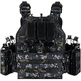 PIKEON Tactical Vest Quick Release Airsoft Vest for Man Outdoor Adjustable Breathable Vest