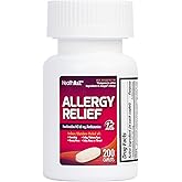 HealthA2Z® Fexofenadine Hydrochloride 60mg | 12-Hour Antihistamine for Allergy Relief | (200 Counts (Pack of 1))