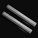 KEPYDRMTF 2pcs Acrylic Clay Roller, Plastic Clear Round Tube Roller Pin Polymer Clay Tools for DIY Handmade Crafts Handmade Art Supplies