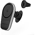 Scosche MPQ5DV-XTSP MagicMount Pro Charge5 15W Wireless Charging MagSafe Car Mount, Magnetic Phone Holder for Dashboard/Vent Compatible with iPhone 16/15/14/13/12 Pro/Pro Max/Plus, MagSafe Case & More