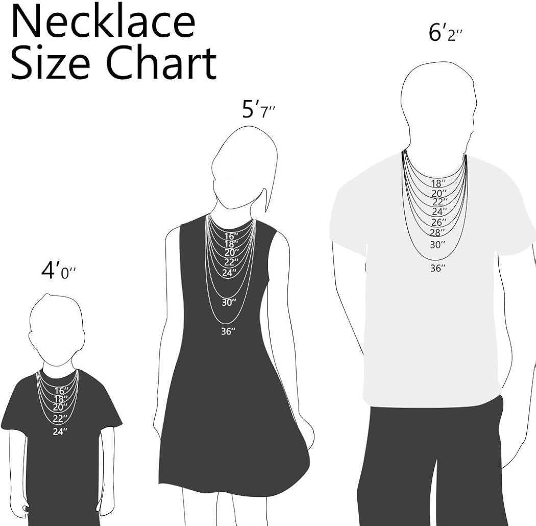 U7 Boys Necklace Preminum Fashion Jewelry Stainless Steel 3mm Wide Figaro Chain for Pendant, 18" | 