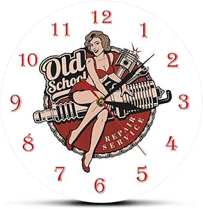 smyzll Garaje Retro Old School Servicio de reparación de automóviles