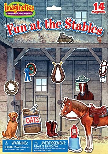 Imaginetics Fun at the Stables Playset – Includes 14 Magnets
