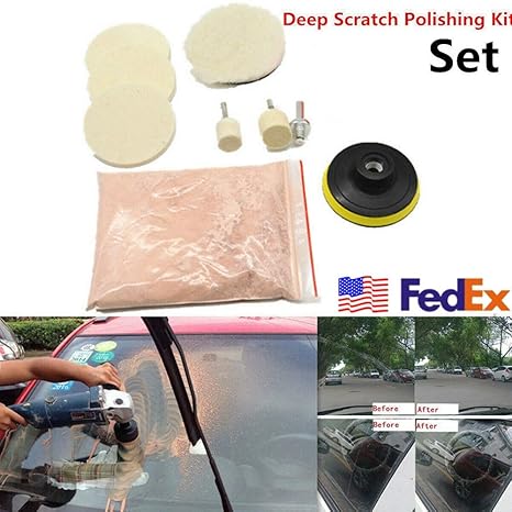 Wwx Set Car Windshield Frontrear Window Glass Polish