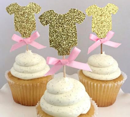 Amazon Com 10 Pack Handmade Lovely Gold Glitter Baby Clothes With