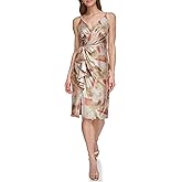Eliza J Womens Foiled Knit Spaghetti Strap Dress