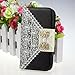 LUNIWEI Black Cute Flip Wallet Leather Case Cover for Samsung Galaxy S3...