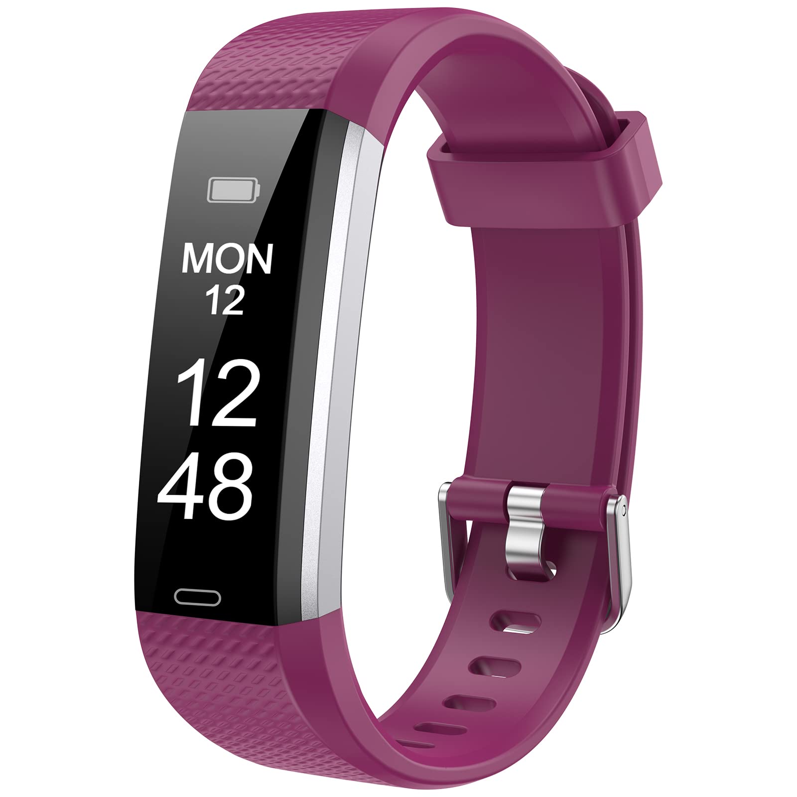 Runlio Fitness Tracker with Sleep Monitor, Activity Tracker with Step and Calories Counter, IP67 Waterproof Fitness Watch with Pedometer, Stopwatch for Women Men (Purple)