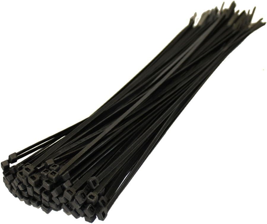 SHATCHI 100pcs-500pcs Black Strong Nylon Plastic Cable Ties Zip Tie Wraps Organizer Self Locking 100mm/200mm/300mm Long