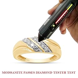 Men's Wedding Band Ring Round Cut Lab Grown DIamond