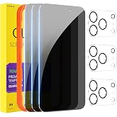 PEHAEL for iPhone 17 Pro Privacy Screen Protector+Camera Lens Protector | 3+3 Pack, Installation Frame, Cleaning kits, Anti-Spy Private, Anti-Scratch, 9H Tempered Glass, Case Friendly, [6.3 inch]