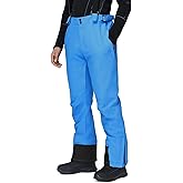 GS SNOWING Men's Snow Insulated Pants Winter Warm Ski Pant Outdoor Waterproof Snowboard Bibs with Suspenders