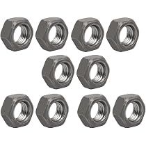 Uxcell 10-Pack M12 X 1.75mm Coarse Thread Left-Hand Hex Nuts – Carbon Steel, Grade 4.8