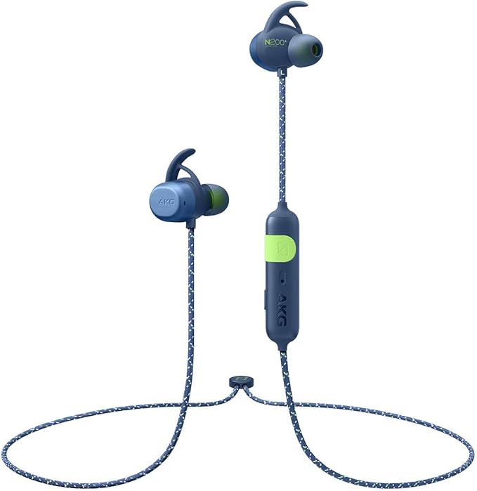 【AKG公式ストア】AKG ワイヤレス スポーツヘッドホン N200A WIRELESS Bluetooth 防水 IPX7 AAC SBC 対応 オリジナルステッカー付き AKGN200ABT (ブルー)