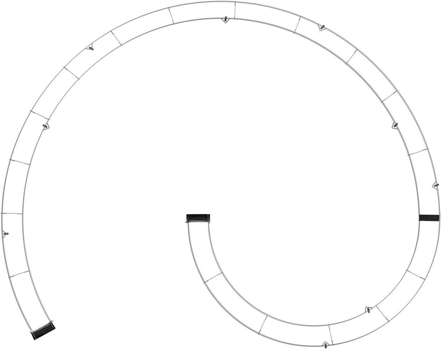 Bellissa Gabionen Schneckendusche 95630 Gartendusche In Spiralform Dekorative Umkleide Gabione 230 X 180 X 210 Cm Amazon De Garten