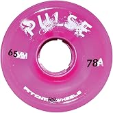 Atom Skates Quad Roller Wheels/Outdoor/Hardness 78A / 65x37 Pink Pulse / 4pk