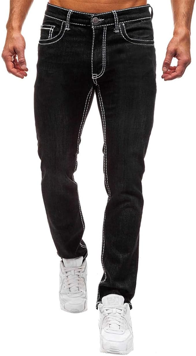 black cotton jeans mens