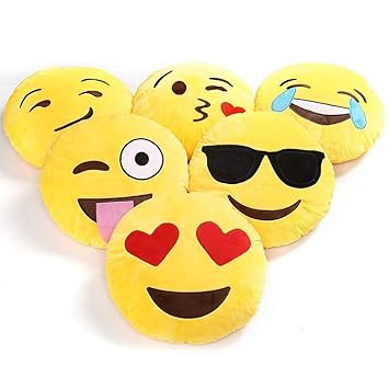 Vinay Sales Emoji Cushion Pillow Set of 3