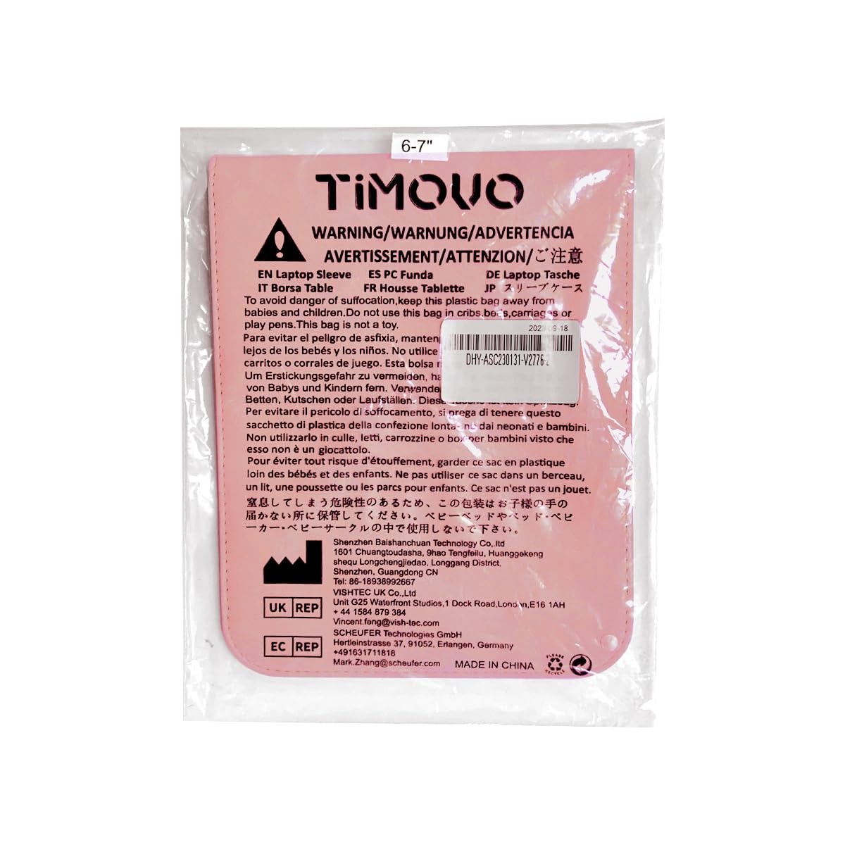 TiMOVO 6 Inch Tablet Sleeve for All-New 6