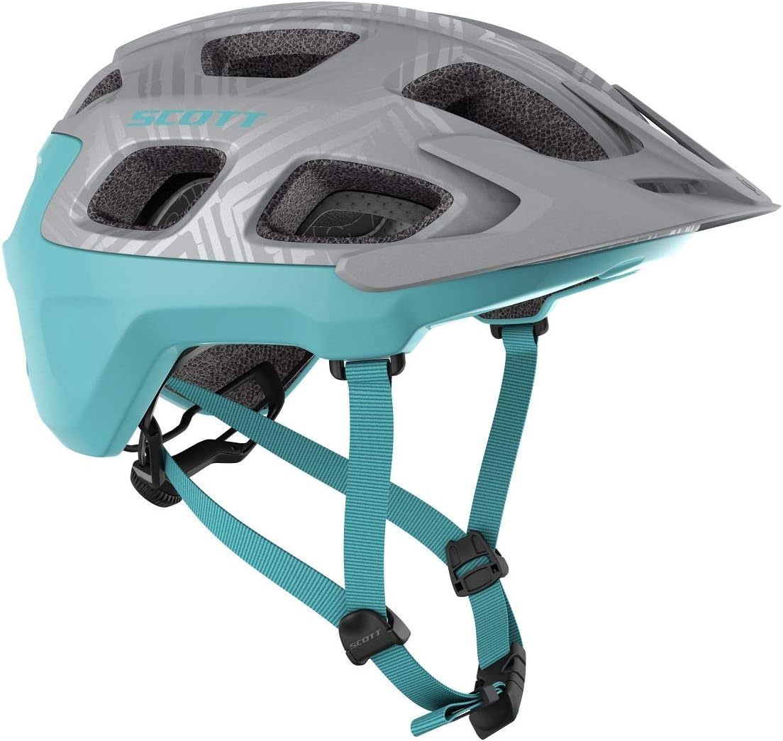 turquoise bike helmet