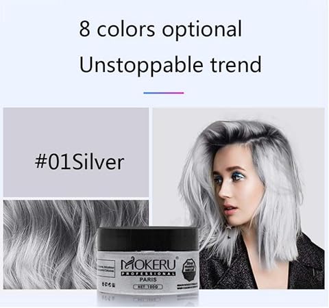 Amazon ヘアカラーワックスおしゃれ染め 髪染め 使い捨て 無毒 一時的 モデリング マルチカラー ヘアカラー ワックス マッド Cutelove Cutelove おしゃれ染め 通販