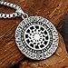 TTKP Sun Wheel Black Sun Kolovrat Pagan Amulet Slavic Symbol Warrior Talisman Necklace Handcrafted Norse Jewelry