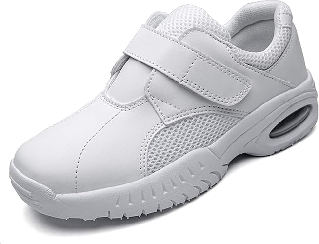 Amazon Maxome ナースシューズ 白 マジックタイプ スニーカー ホワイト 介護靴 ナース靴 良い 耐久性超軽量 通気 スタイリッシュなデザイン 着やすい 安全 作業靴 ナースシューズ