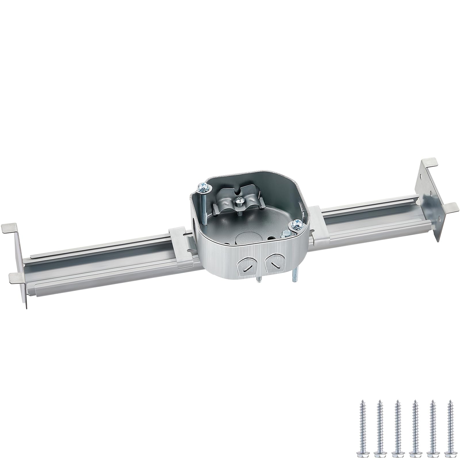 Photo 1 of Tandefio 1 Pcs Adjustable Ceiling Fan Bracket Ceiling Mounting Bracket Electrical Box for Fans and Light Fixtures, 14.7 Inches in Length