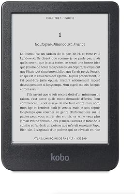 Clara BW | Liseuse | Écran Tactile Anti-reflet de 6” avec ComfortLight Pro | Option de Mode Sombre | Livres Audio | Étanche | 16 Go de Stockage | Noir