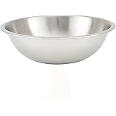 Winco Heavy-Duty Mixing Bowl, 4-Quart, Medium, Stainless Steel