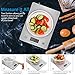 Digital Kitchen Scale，Slim Food Scale for Baking Cooking，Mini Multifunction Compact Scale with Precision Measuring，Tare & Auto Off Function，LCD Display，11lbs/5kg，Tempered Glass(Batteries Included)