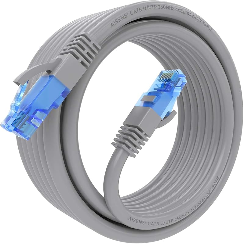 - A135-0779 - Cable de Red Latiguillo RJ45 Cat.6 UTP Awg26 CCA, Gris, 4.0M