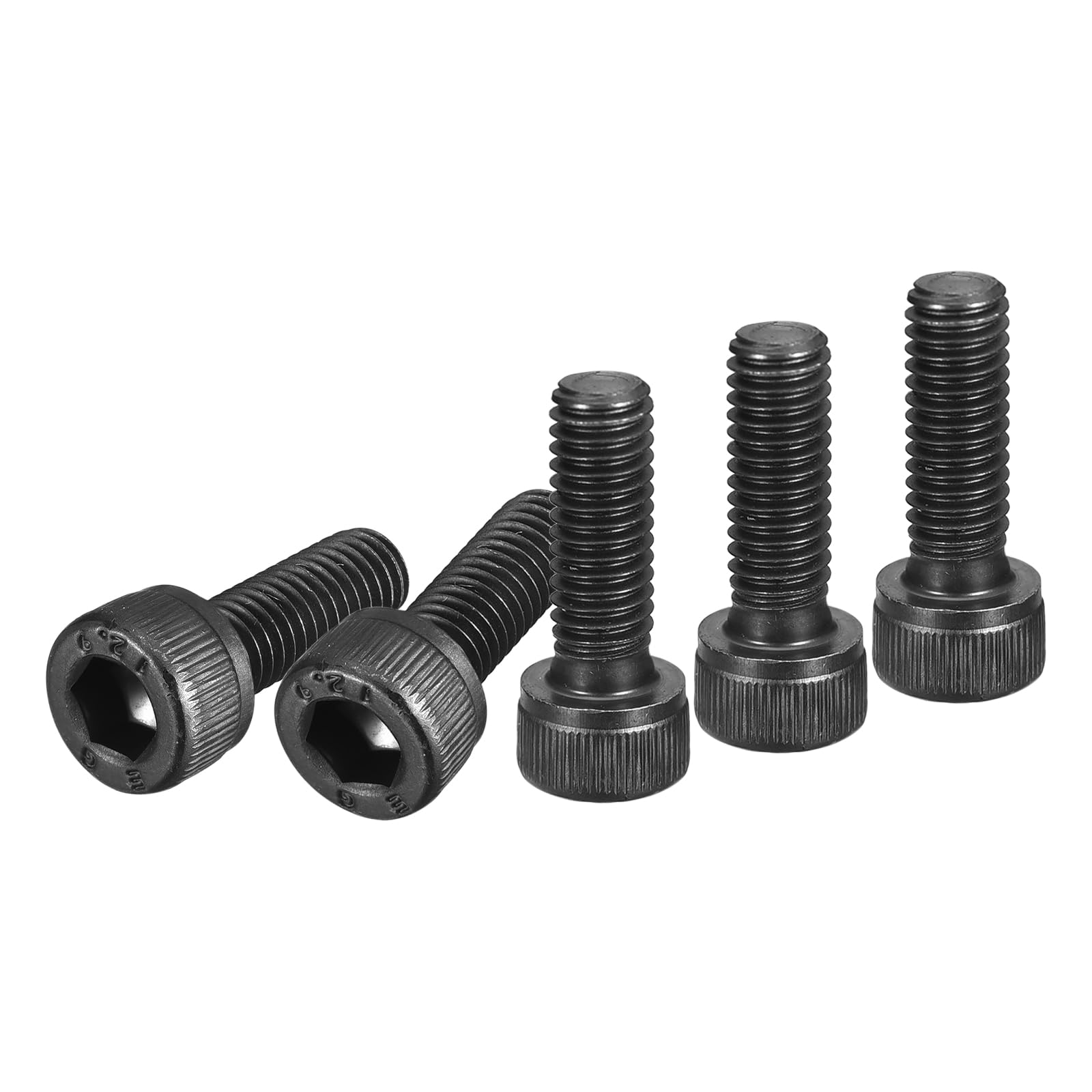 DTGN M6x18mm Socket Head Cap Screws Bolts, 50Pcs 12.9 Grade Alloy Steel, Metric Machine Hex Socket Screw, Hex Drive, Black Oxide Finish, UNC Coarse Thread Fully Threaded