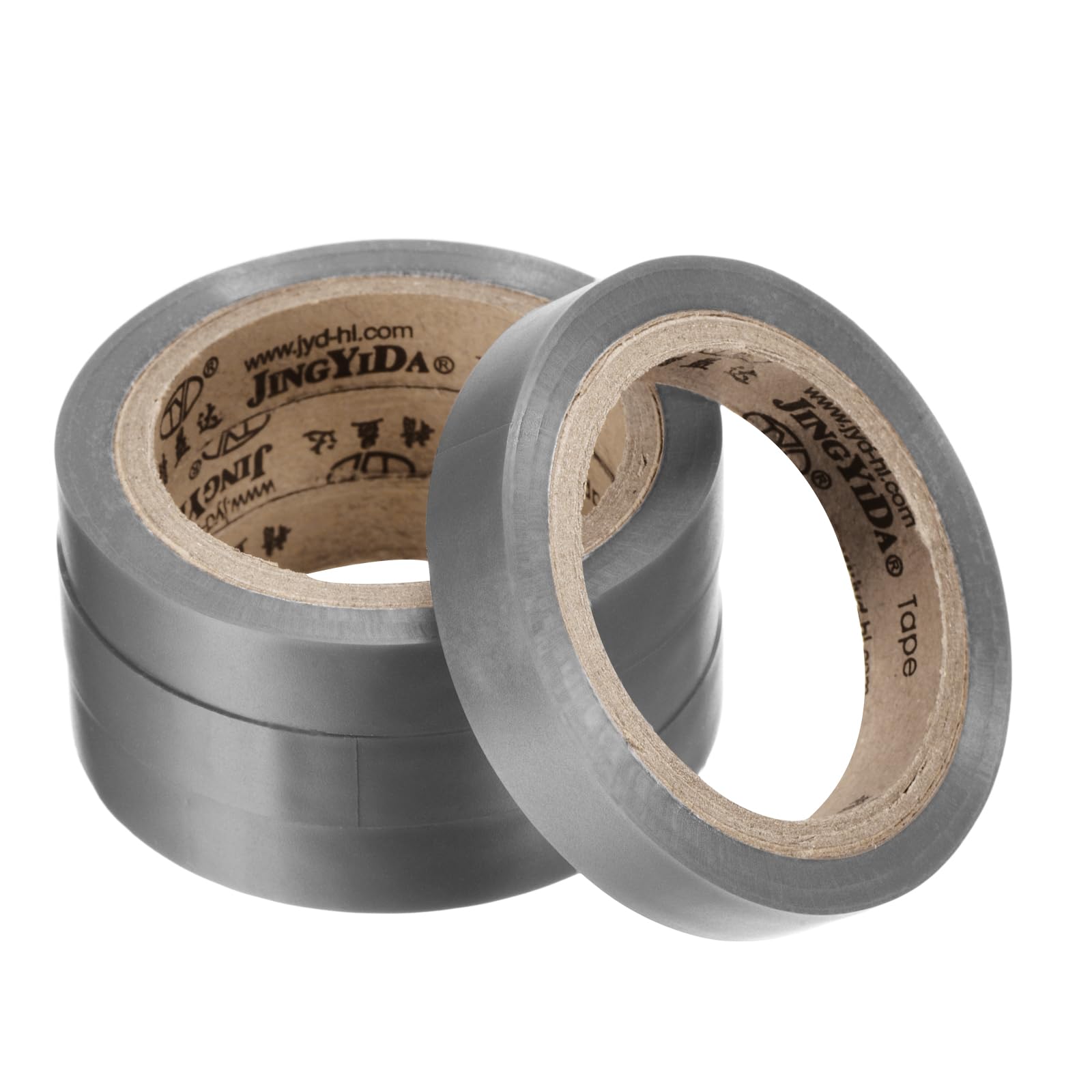 M METERXITY 4 Pack Racquet Overgrip Tape - Badminton Tennis Racket Grip Finishing Tape Wrap Tape Sticky Non-Slip, Apply to Tennis Racket (26Ft, Grey)