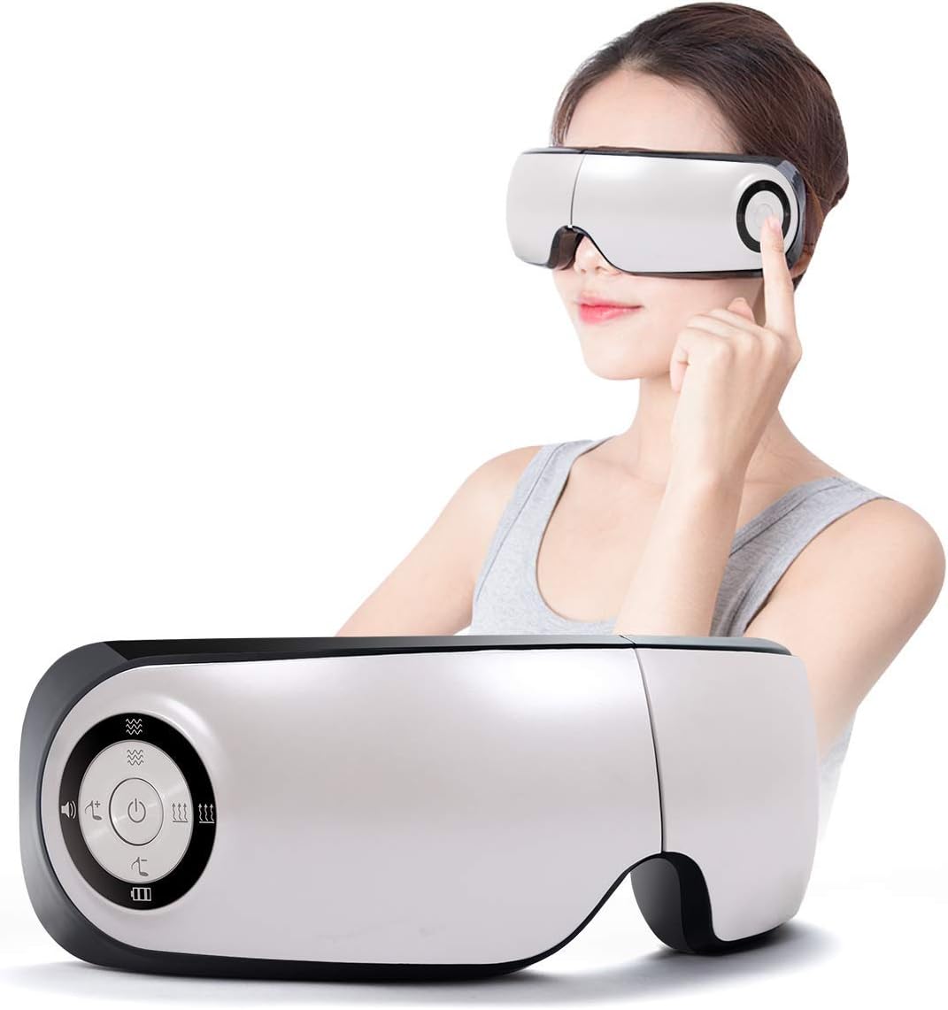 Rechargeable Eye Massager with Heat Compression/Music