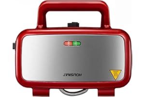 Sandwich Maker 3-in-1, Belgian Waffle Maker and Electric Panini Grill with 5-Gear Temperature and LED Indicator Lights, 3 Set