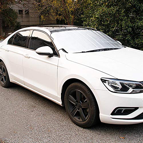 blue--net Car Windshield Snow Cover, Anti-Frost Car Front Windshield Cover, Vehicle Window Film Rainproof Antifreeze Snowproof UV Resistant Dustproof for Cars Trucks Vans