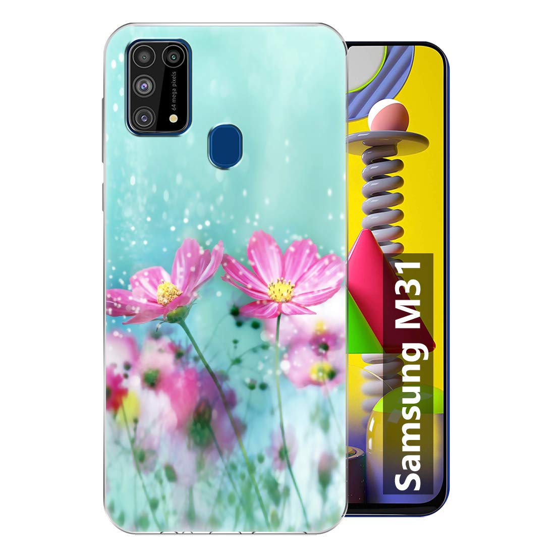 Fashionury Flowers Samsung M31 / Samsung F41 Mobile Printed Back Cover