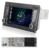 Car Stereo Compatible with Wireless Carplay/Android Auto for Audi A4 S4 RS4 2002-2008 SEAT EXEO with Quadlock Port Touch Screen/Bluetooth/FM/AM/USB