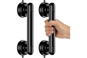 YUGUOHOME Upgraded 2-Pack Grab Bars for Shower Bathroom Wall, Heavy-Duty Suction Grab Bars Shower Handle Safety for Elderly S