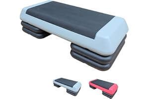 Ucootifly Adjustable Workout Aerobic Stepper in Fitness Exercise Step Platform Trainer with 2/4 Risers