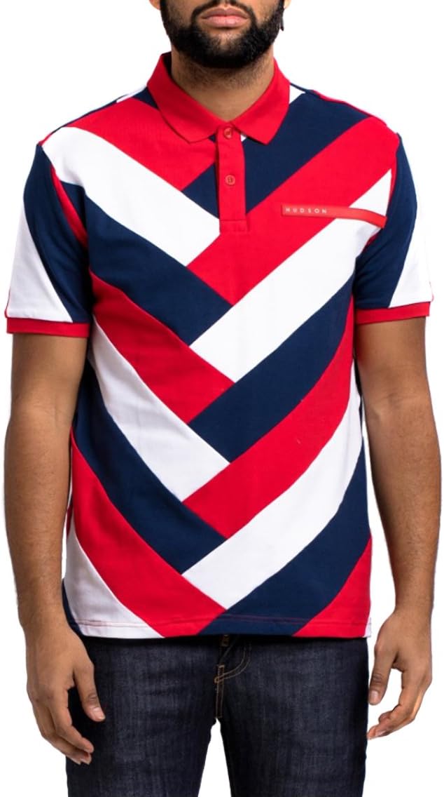 Hudson Nyc Men's Chevron Polo Short