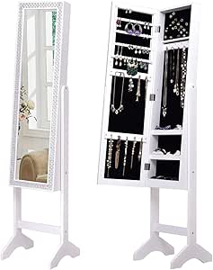 Lucky-gift – clóset de joyería Rectangular con Espejo – clóset de