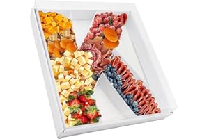 KAFUCIZE 12.5inch Fillable Paper Mache Number Letter Cardboard Cutouts Charcuterie Board Food Sweet Cupcake Tray Party Decorative Box(Letter K, White)