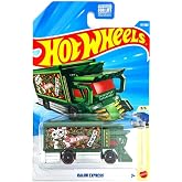 Hot Wheels Raijin Express [Green] (Lucky Cat Maneki-Neko Design) Heavyweights 3/5, 57/250, 1:64 Scale Diecast Toy Vehicle