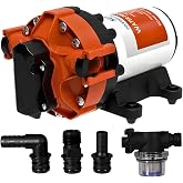 SEAFLO 56A Series Variable Speed Smart Water Pressure Pump – 12V DC, 5.0 GPM, 70 PSI, Self-Priming, Constant Pressure, For Rv