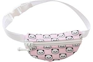 XINBALOVE Doll Bag Accessories, Mini Doll Messenger Bag Decoration for 17cm Dolls, Cute Fashion Cartoon Panda Bag Outfit Accessory for 1st/2nd/3rd Gen Monsters Dolls Pink