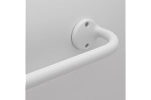 Blackout Curtain Rod 48-88, 3/4 Inch Curtain Rods for Windows Adjustable, Wrap Around Heavy Duty Telescoping Curtain Rods for