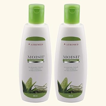 Atrimed Moish Herbal Moisturizer for skin nourishment, 400ml, Pack of 2