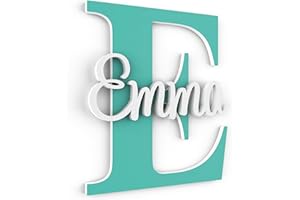 Personalized Name Sign For Kids and Babies, Nursery Name Sign, Name Sign for Kids Room (14 Inch Height)